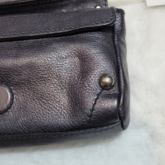 NIB AUTHENTIC GIVENCHY MINI CLARABELLA WRISTLET POUCH IN GUN METAL SILVER - Picture 7 of 17